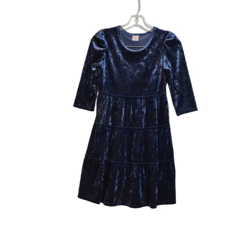 Wonder Nation Polyester-Spandex like Soft Barhat Fabric Midi Girls Dress 10-12